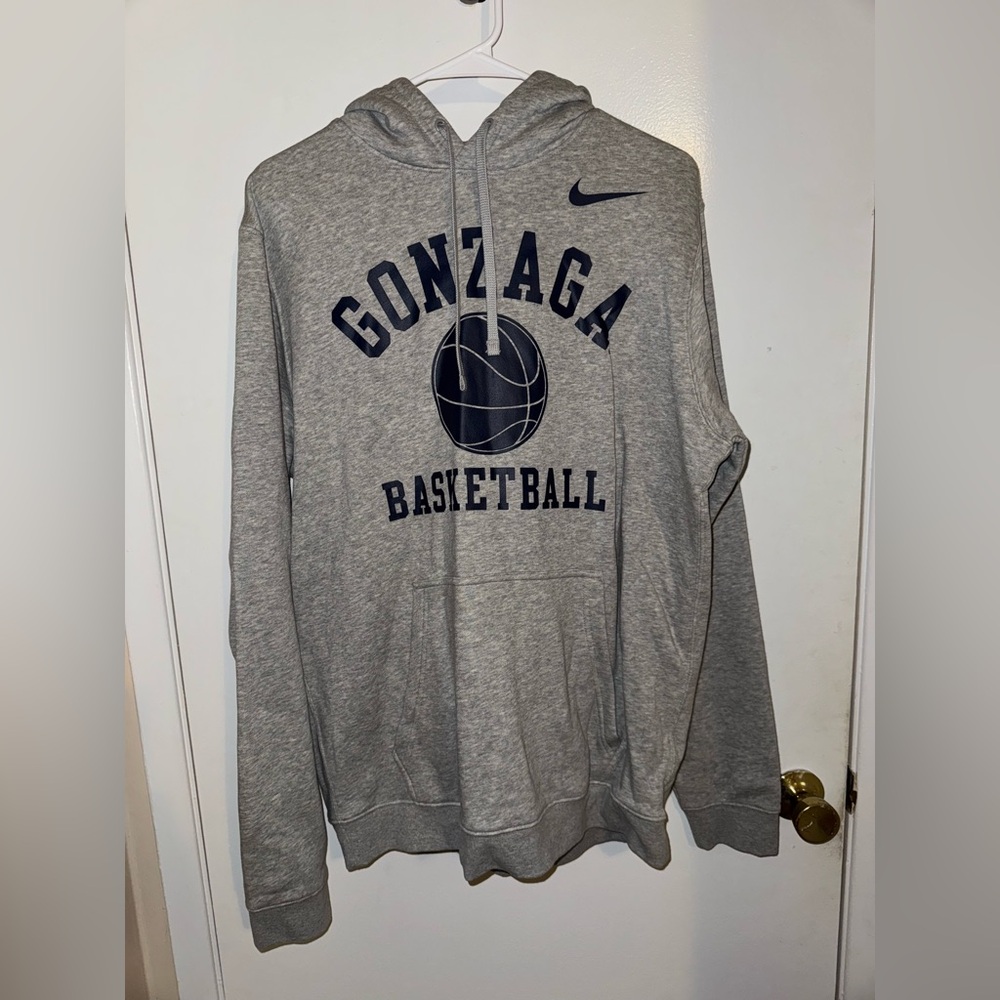 Nike Gray Athletic Sweater with Gonzaga Design